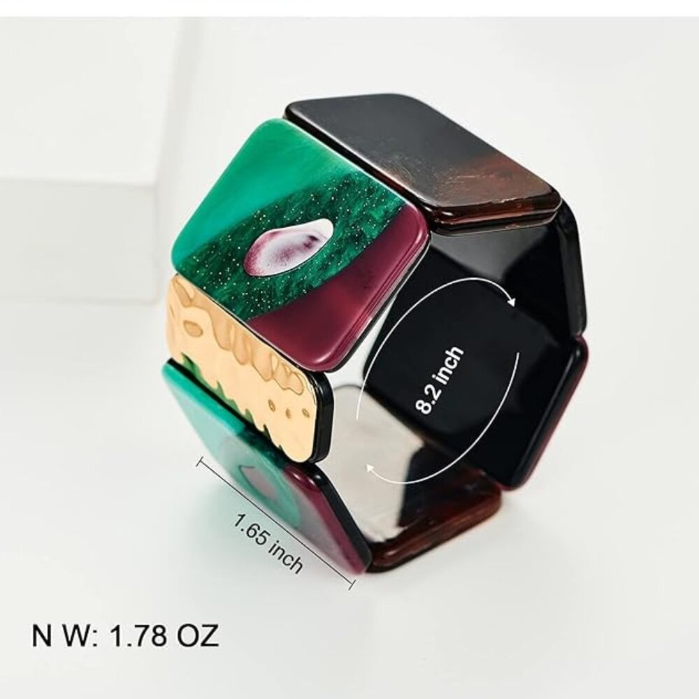 Tribe Chunky Statement Bangle Bracelet - image 2